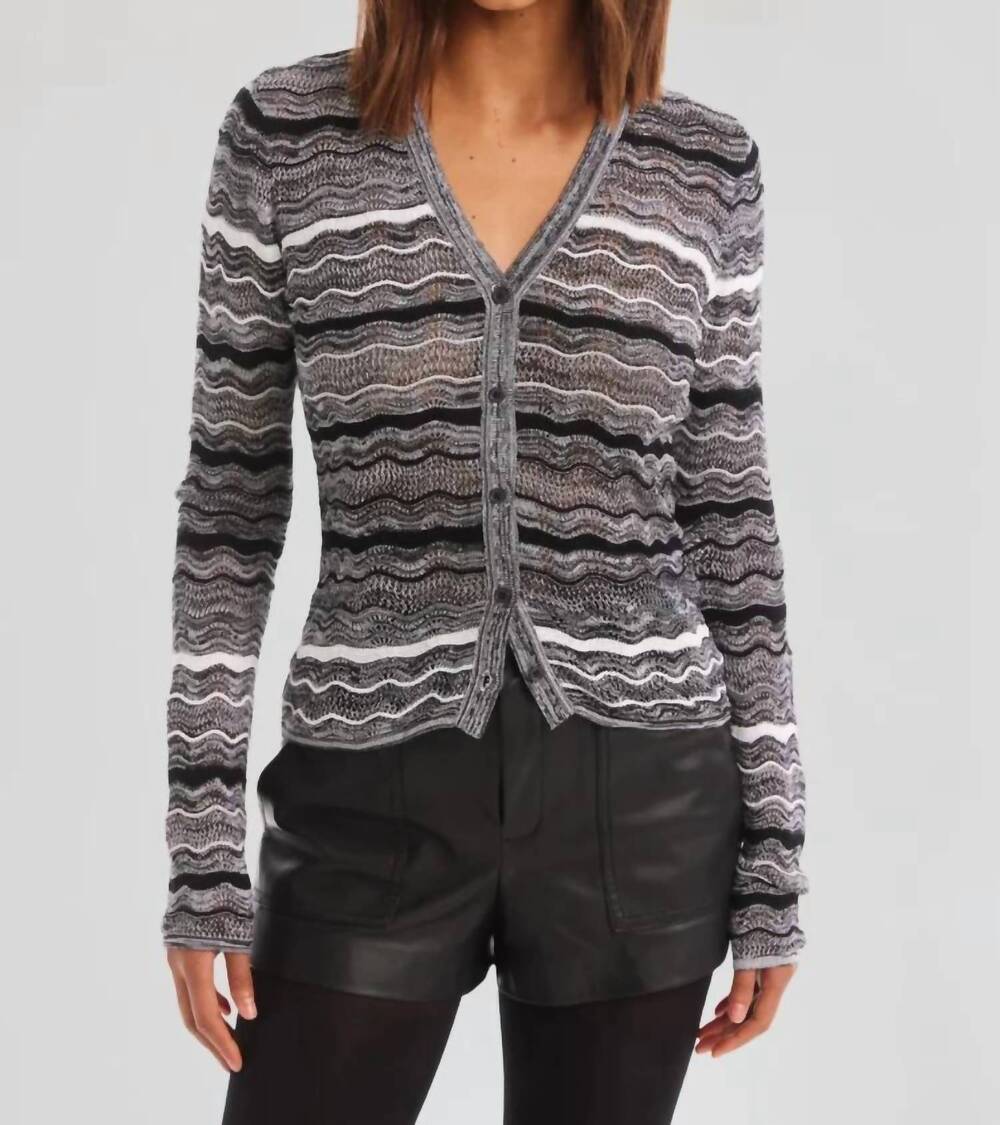 NEW ALLISON colleen cardigan in black/white